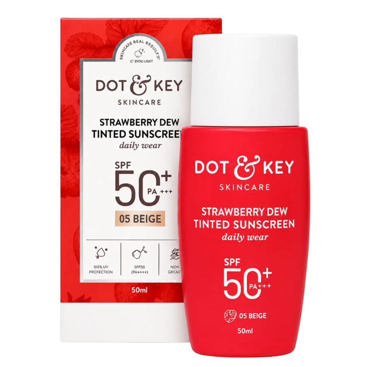 Dot & Key Strawberry Dew Tinted Sunscreen SPF 50