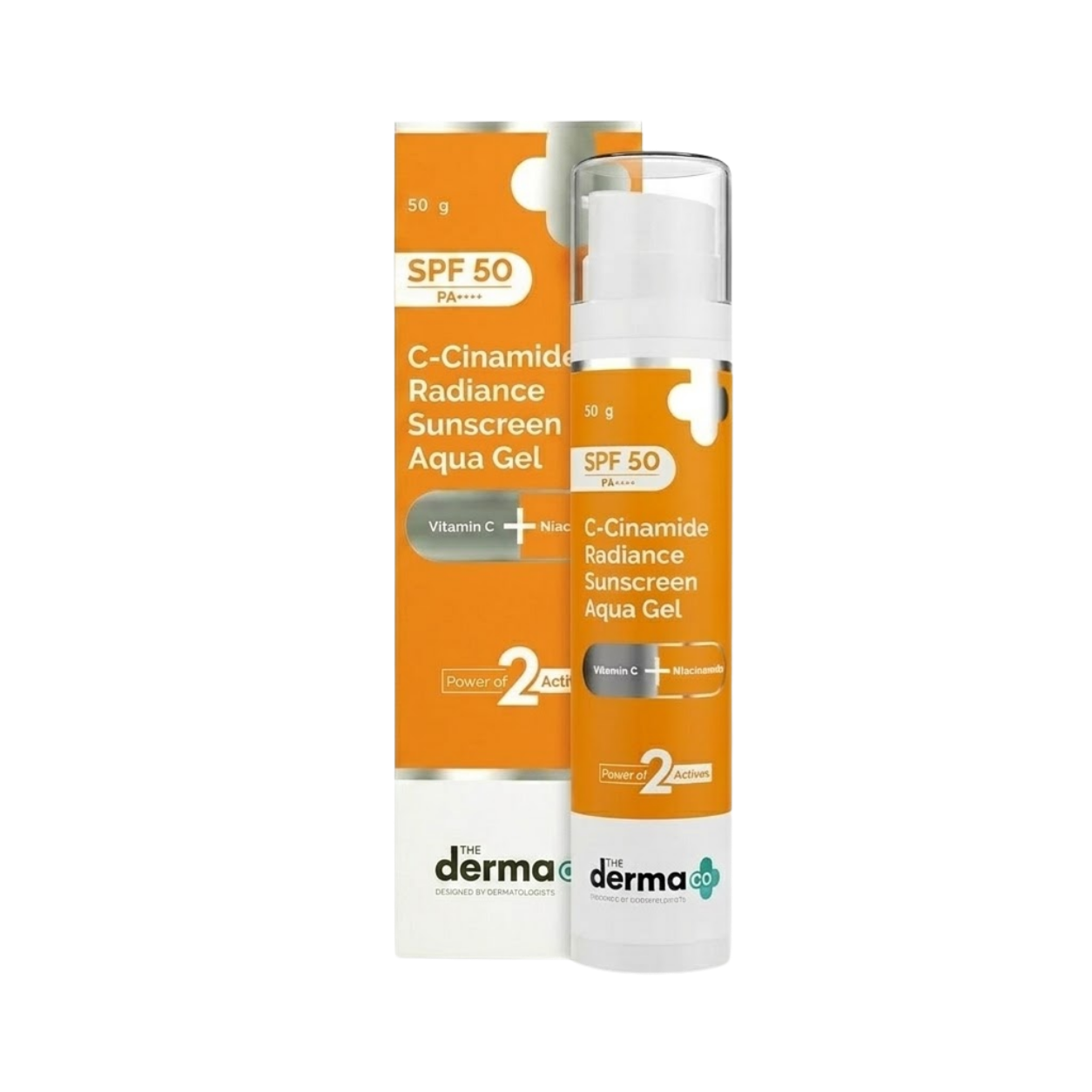 The Derma Co 1% C-Cinamide Radiance Suncreen Aqua Gel Spf 50