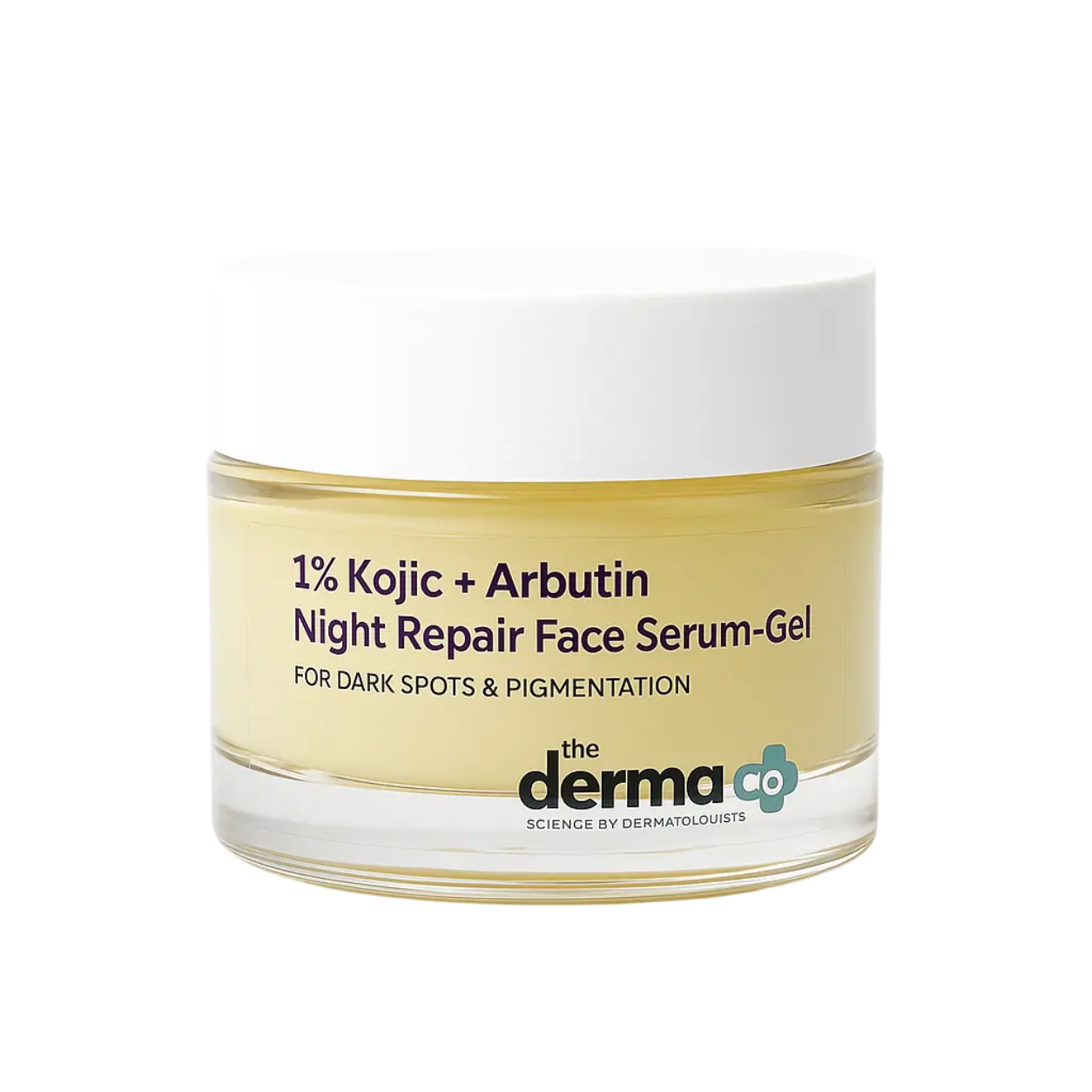 The Derma Co 1% Kojic+ Arbutin Night Repair Face Serum Gel