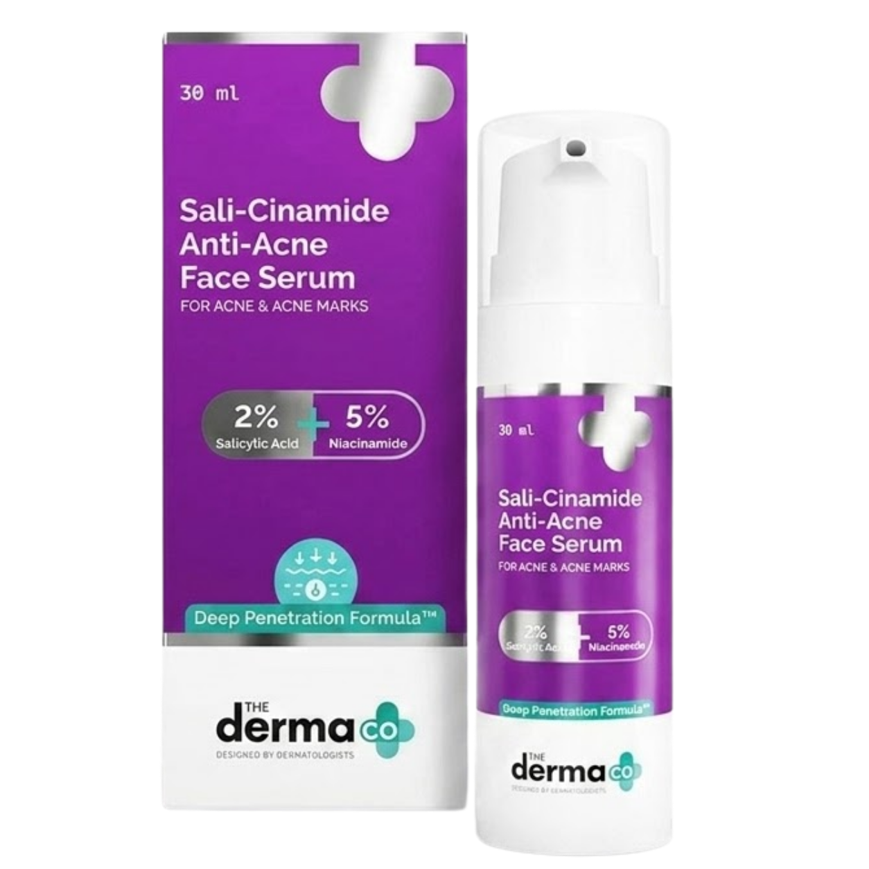 The Derma Co Sali-Cinamide Anti Acne Face Serum