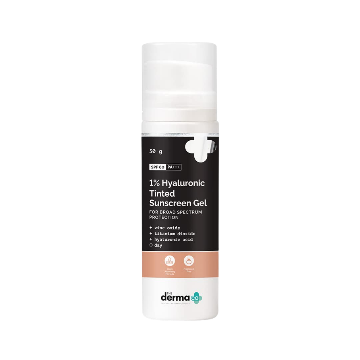 The Derma Co 1% Hyaluronic Tinted Sunscreen Gel