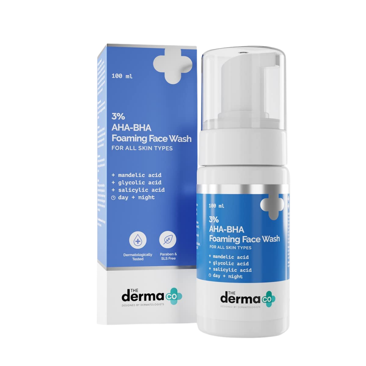 The Derma Co 3% Aha-Bha Foaming Daily Facewash
